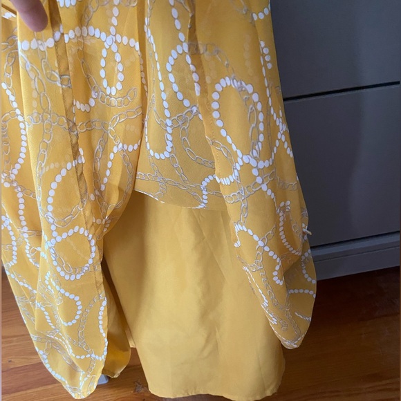 a new day Yellow Dress with Tie - Picture 2 of 5